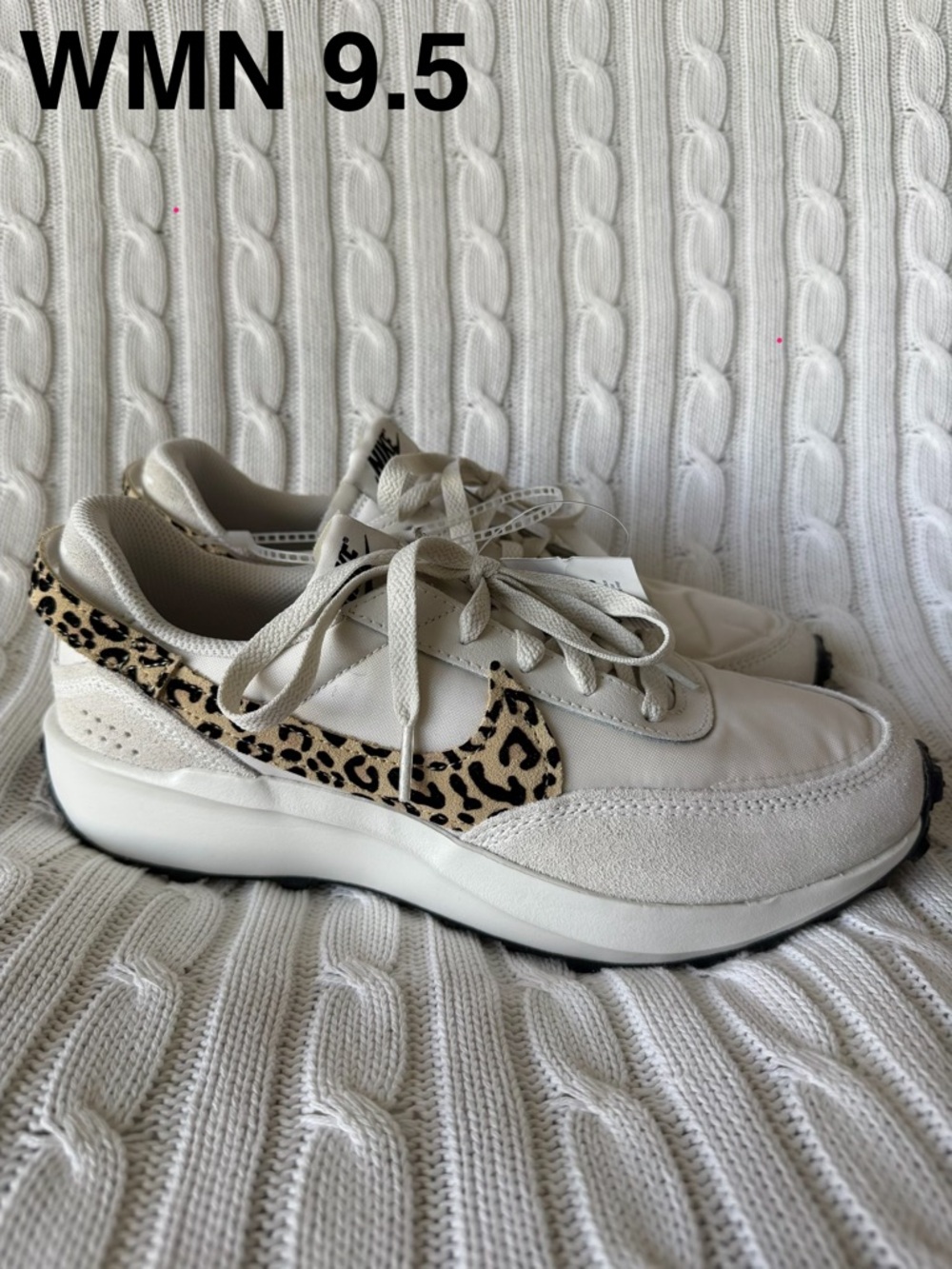 Nike Leopard Swoosh Women’s Sneakers NEW Sz 9.5 Cheetah Shoes Workout Gym Shoe